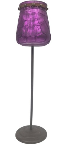 Handmade purple crackle glass - handmade,