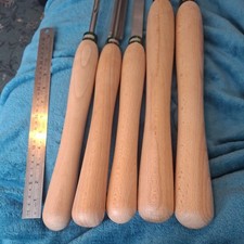 Record power, large wooden lathe tool set of 5, NEW