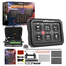 6 Gang LED Switch Panel For