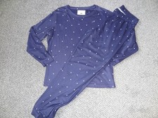 F&F Tesco Blue Velour Pyjama