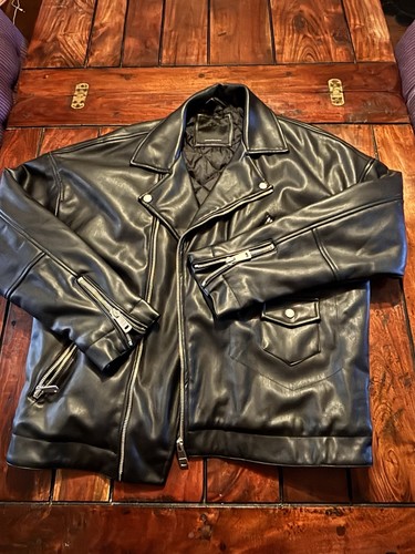 Men faux leather bikers - men’s,