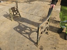 Cast iron garden bench ends