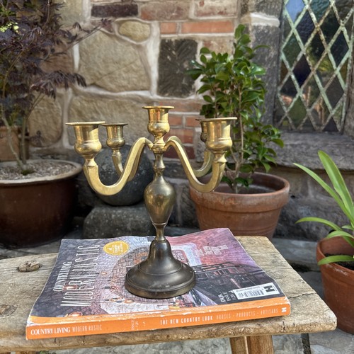 Metal brass candelabra arm - brass, 5