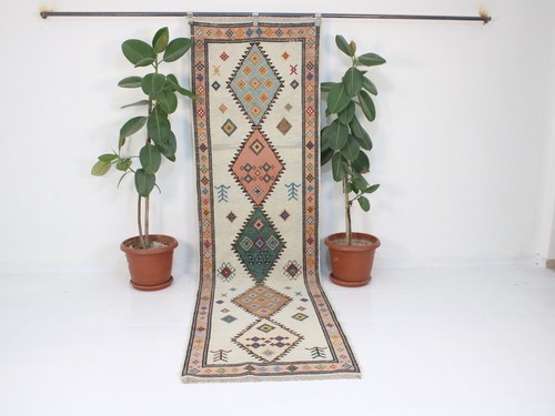 Vintage kilim runner - runner, rug