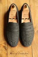 Russell & Bromley Blue Nubuck Woven Shoes Loafers Mens UK 9 US 10 EU 44