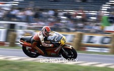 RANDY MAMOLA HERON SUZUKI 1981 BRITISH MOTORCYCLE GP 35MM SLIDE PHOTOGRAPH