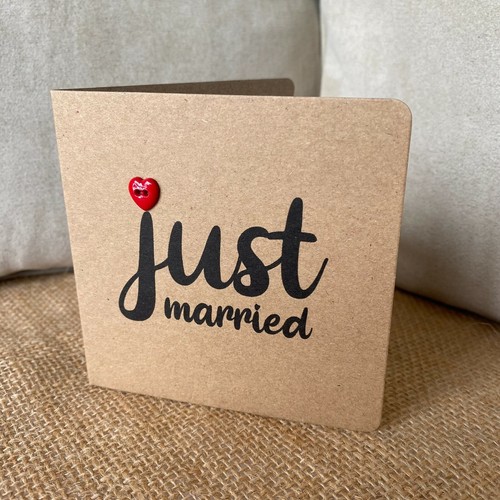 Handmade just married - just,