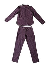 Princesse Tam Tam Womens Button Up Shirt Pants Pajama Set~Shirt UK 10/Pants UK 8