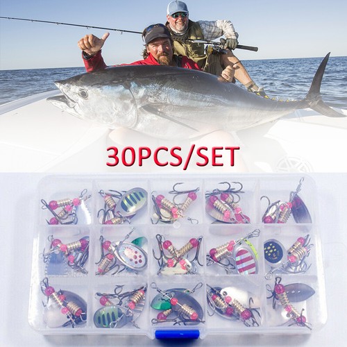 30x metal spinners fishing - spinners,