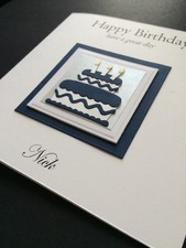 Personalised Handmade Birthday Card Mens Boy Dad