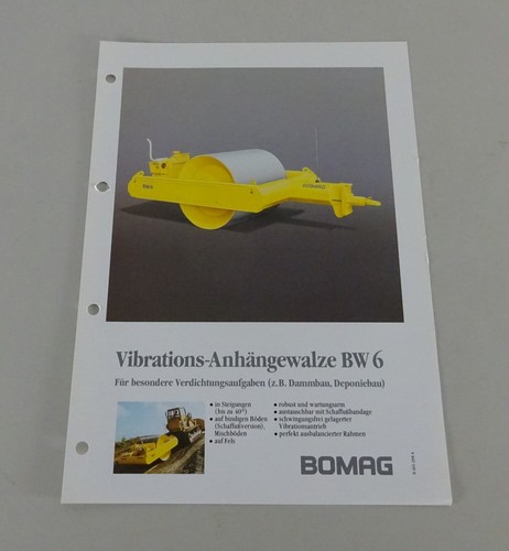 Brochure bomag vibratory - bomag, towed