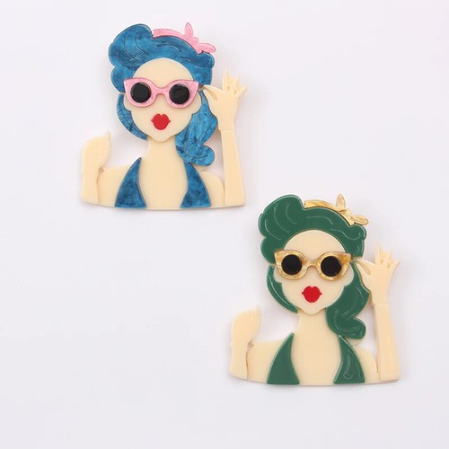 Fashion women acrylic brooch - fashion,