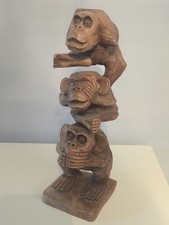 Wooden hand carved - carved, stacked