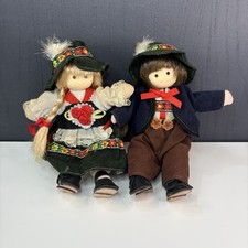 Collectible Vintage Musical Dolls Made in Germany Traditional Bavarian Dress