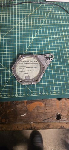 Vintage tax disc parking - disc,