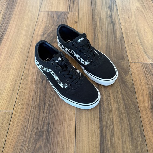 Vans black white leopard - black,