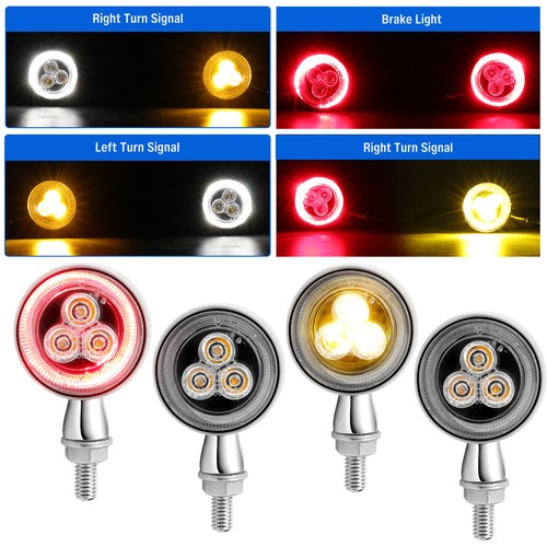 4pcs chrome motorcycle bullet - motorcycle,