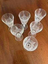 A Set Of Six Cut Glass Wine