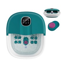 Folding Foot Bath Massage Roller Massage Foot Spa Basin w/Heat &Remote Control