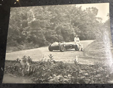 Cliff Allison Formula One Ferrari Driver Vintage Photo With Lotus Broken Axle