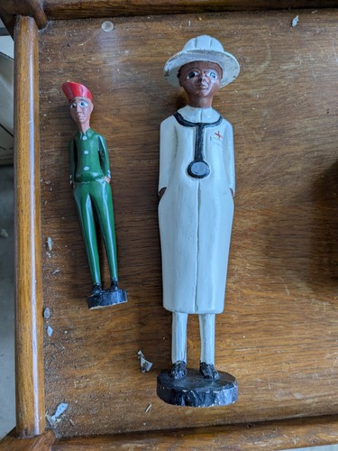 French carved african wood