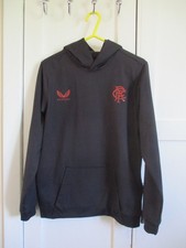 Castore Glasgow Rangers FC Hoodie with front pockets Size JL  (Age 12-13 yrs)