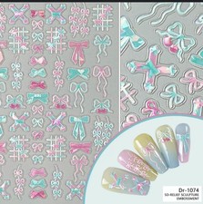 Nail Art Stickers 5D EMBOSSED