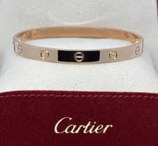 Cartier Love Bangle Ladies Gents Bracelet Size 19 18ct Rose Gold Box Papers 2025