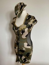 Ann Summers Major Tease Army Sexy Soldier Dress Outfit Size 10 Ex kit Halloween