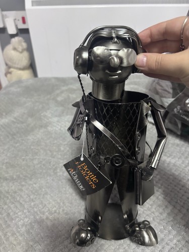 Metal novelty wine bottle - wine,