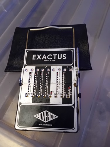 Exactus adding machine vintage - exactus,