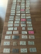76x 1970 train rail stubs around london and surrey