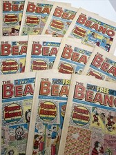 11 x THE BEANO COMICS Job Lot / Bundle  1987-1988 - Vintage 80s Nostalgia