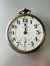 Vintage Hamilton 21J Cal.992 Movement Missing Stem Mens Pocket Watch-Non Runner 