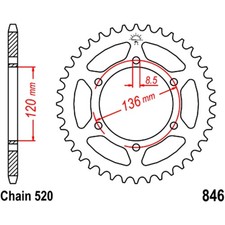 Sprocket tooth steel 520 jt - sprocket,
