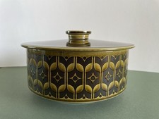 1978 Hornsea Heirloom Green Ceramic Dish With Lid Clappison