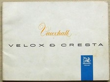 VAUXHALL Velox & Cresta Car Sales Brochure c1960 Ref V1204