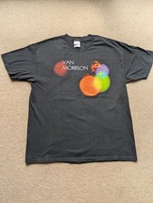 Van Morrison Vintage 1999 Back On Tour T Shirt Size XL Black - Good condition