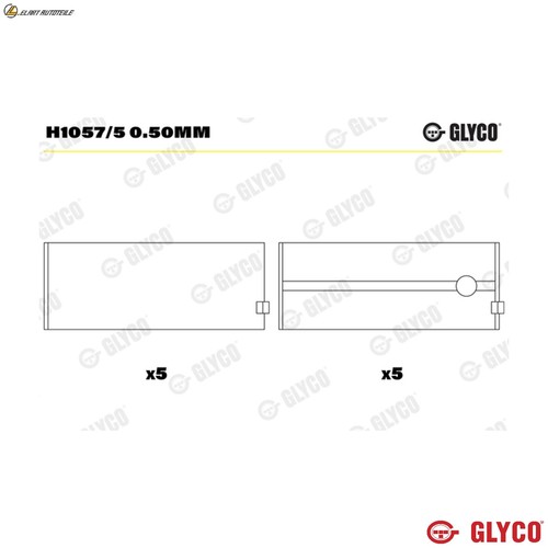 Crankshaft bearing h1057 - crankshaft, h1057/5
