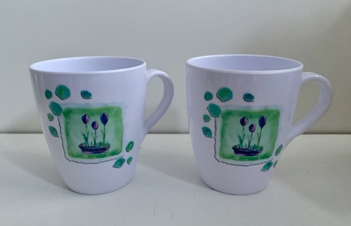 Melamine ware vintage cups - ware,