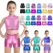 UK Kid's Girl's Sequins Crop