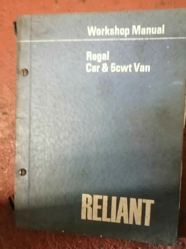 Reliant regal car and cwt - reliant,