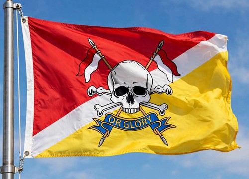 Royal lancers 5x3 feet flag - royal,