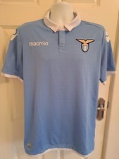 S.S. Lazio Macron Home Shirt 2016/17 season EU XXL 190-195cm, Sky Blue/White