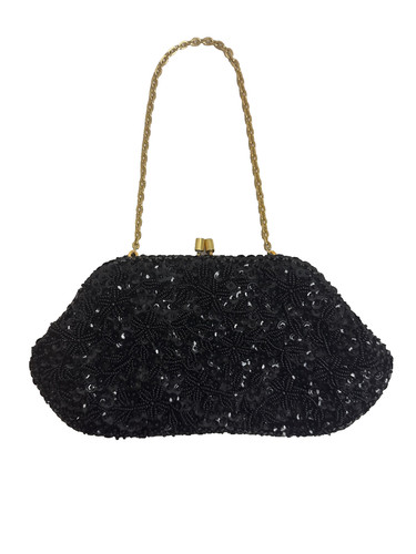 Vintage delill black beaded - vintage,