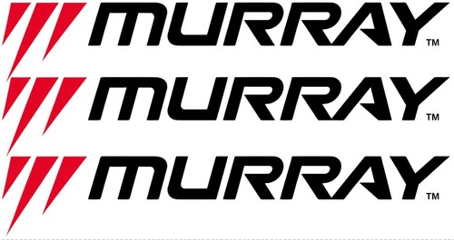 Murray lawn mower stickers x3 - lawn,