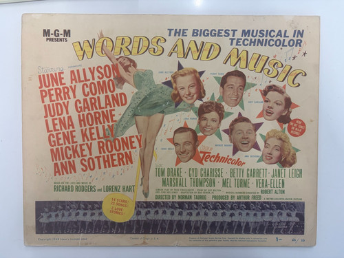 Words music 1949 - &, full