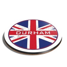 Round MDF Coaster Durham England UK Rustic GB Travel #59146