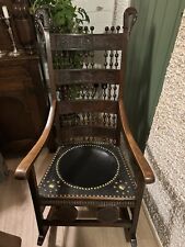 Arts And Crafts Antique Stickley wooden rocking chair