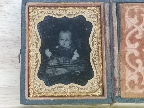 Antique vintage daguerreotype - antique,